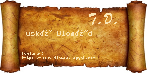 Tuskó Dioméd névjegykártya